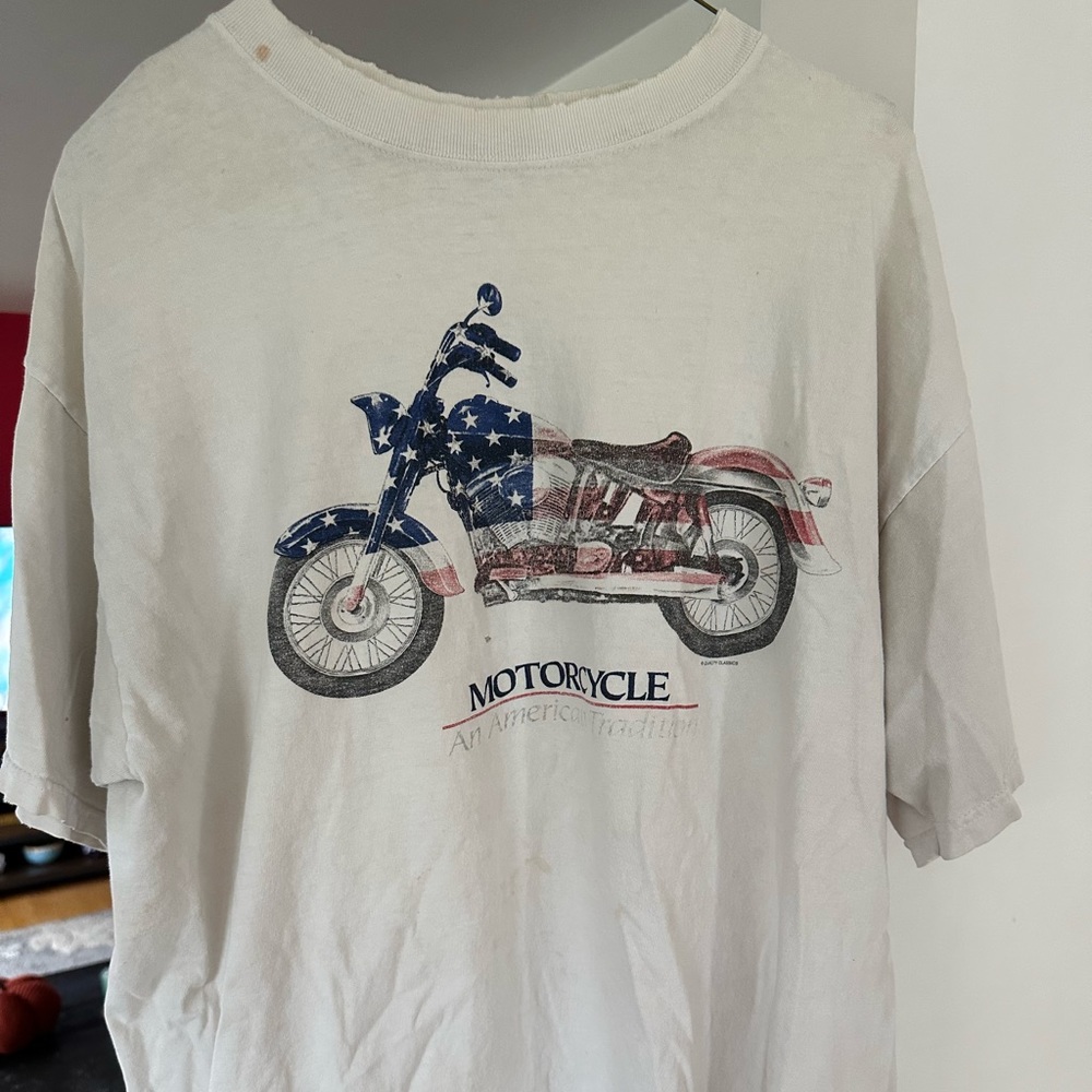 Vintage USA American Motorcycle faded shirt